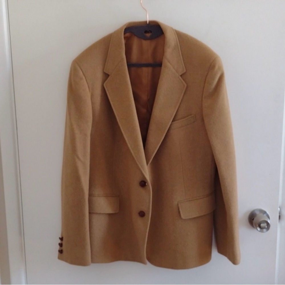 Vintage Cricketeer Brown Tailored Blazer Jacket Size 16 Closet Staple Classic